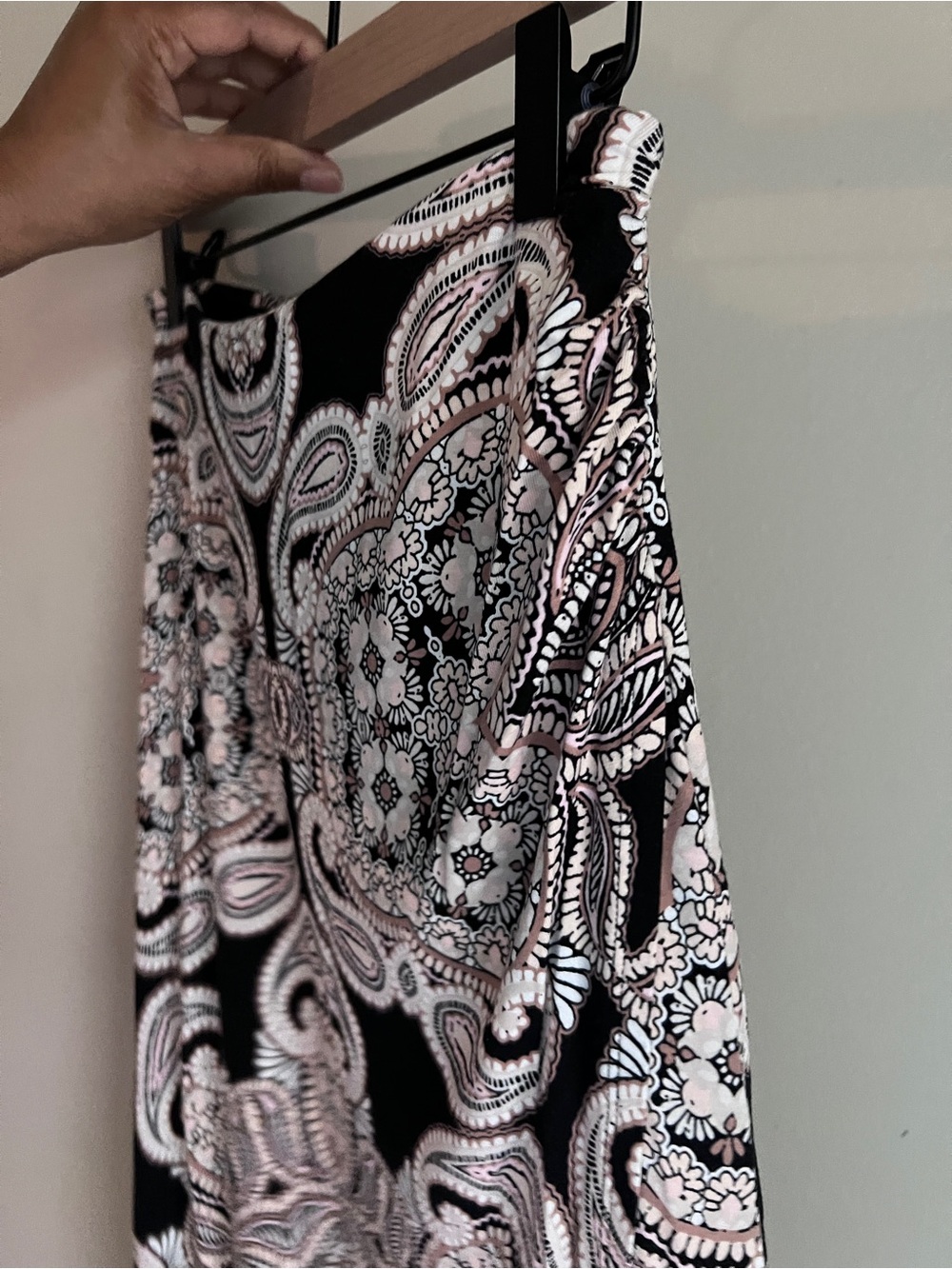 Anthropologie Maeve Corvo Wrap Skirt Paisley Pull‎ On Stretch Size XS - Picture 6 of 12